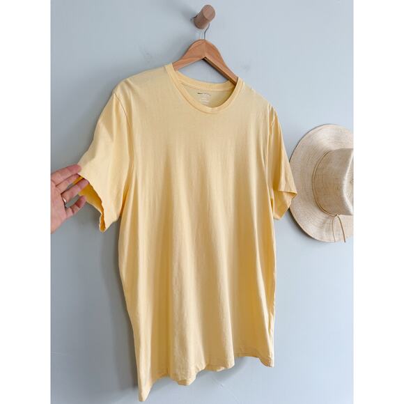 J.Crew Factory | NWOT Cotton washed jersey tee in Yellow | Sz XL - Picture 2 of 7